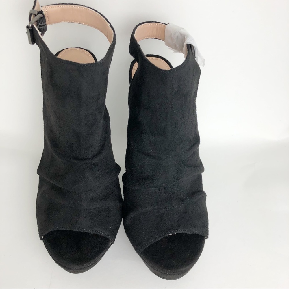 Glaze Womens Slingback Black Sandals Size 7